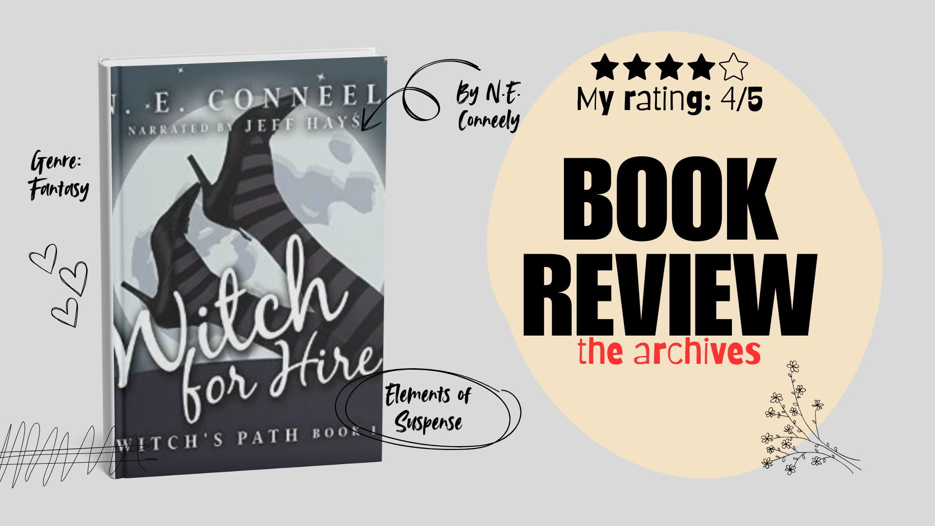 Witch for Hire by N.E. Conneely| Book Review